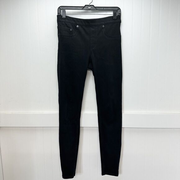 Spanx Jeans Womens Medium Jegging Skinny Black Stretch Pull On Denim Comfort - Picture 1 of 13